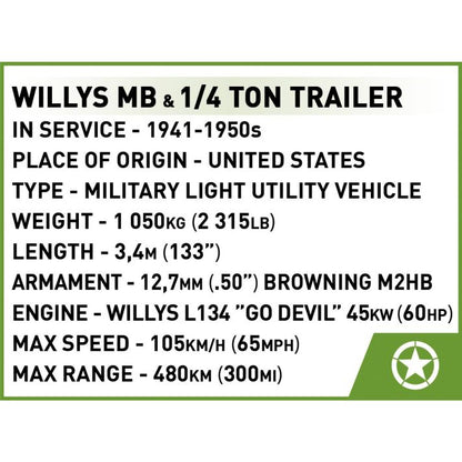 Willy MB Jeep & Trailer Set