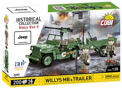 Willy MB Jeep & Trailer Set